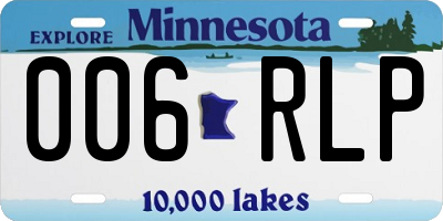 MN license plate 006RLP