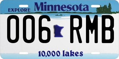MN license plate 006RMB