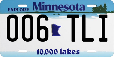 MN license plate 006TLI