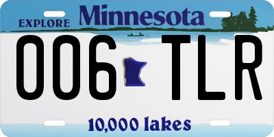 MN license plate 006TLR