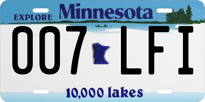 MN license plate 007LFI