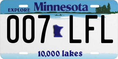 MN license plate 007LFL
