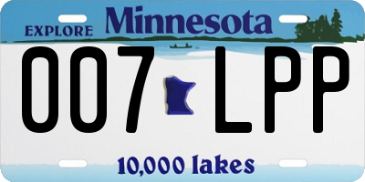 MN license plate 007LPP