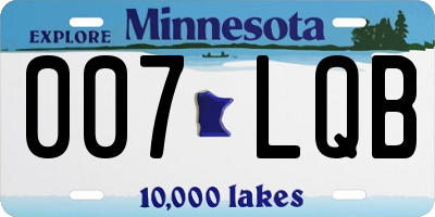 MN license plate 007LQB