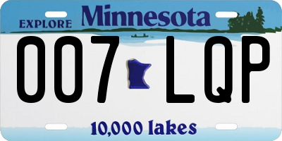 MN license plate 007LQP