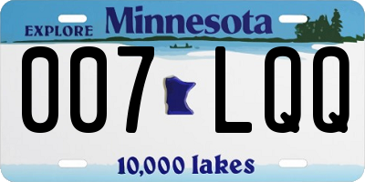 MN license plate 007LQQ