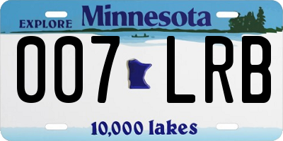 MN license plate 007LRB