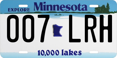 MN license plate 007LRH