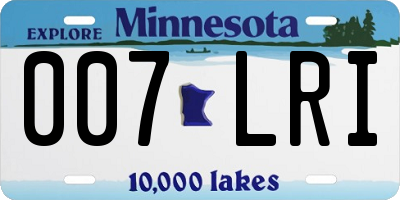 MN license plate 007LRI