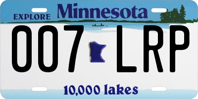 MN license plate 007LRP