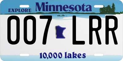 MN license plate 007LRR