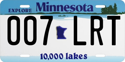 MN license plate 007LRT