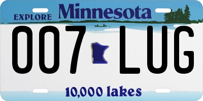 MN license plate 007LUG
