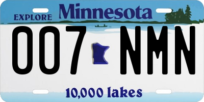 MN license plate 007NMN
