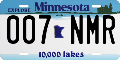 MN license plate 007NMR