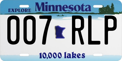MN license plate 007RLP