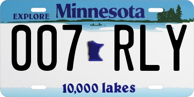 MN license plate 007RLY