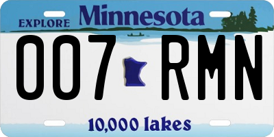 MN license plate 007RMN