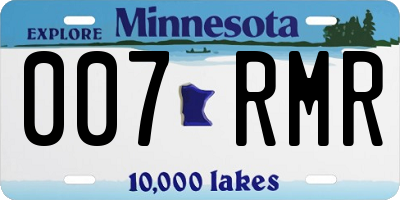MN license plate 007RMR