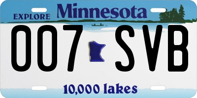 MN license plate 007SVB