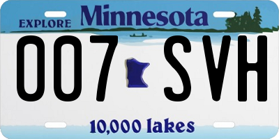 MN license plate 007SVH