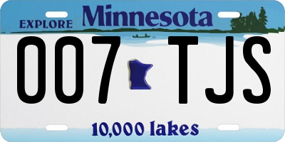 MN license plate 007TJS