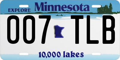 MN license plate 007TLB