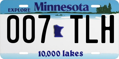 MN license plate 007TLH