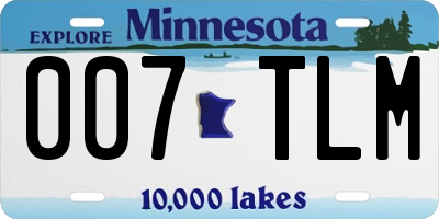 MN license plate 007TLM