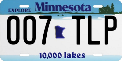 MN license plate 007TLP