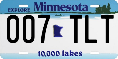 MN license plate 007TLT