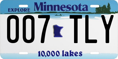MN license plate 007TLY