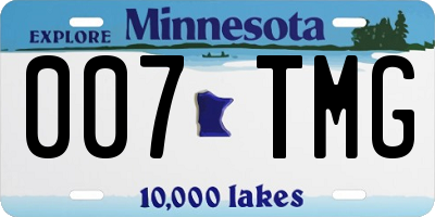 MN license plate 007TMG