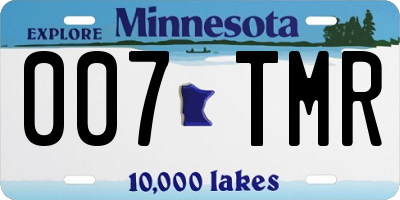 MN license plate 007TMR