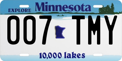 MN license plate 007TMY