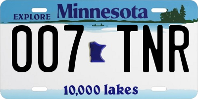 MN license plate 007TNR