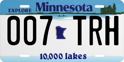 MN license plate 007TRH