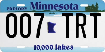 MN license plate 007TRT