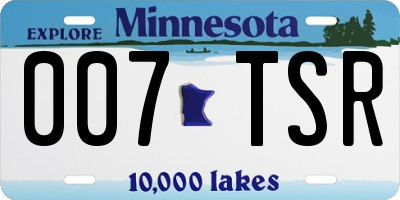 MN license plate 007TSR