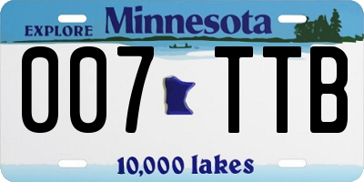 MN license plate 007TTB