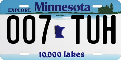 MN license plate 007TUH