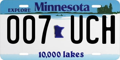 MN license plate 007UCH