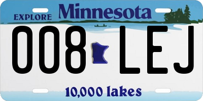 MN license plate 008LEJ