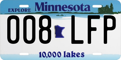 MN license plate 008LFP