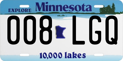 MN license plate 008LGQ