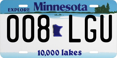 MN license plate 008LGU