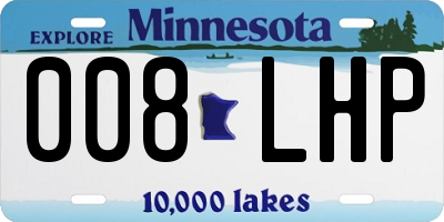 MN license plate 008LHP