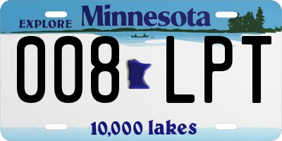 MN license plate 008LPT