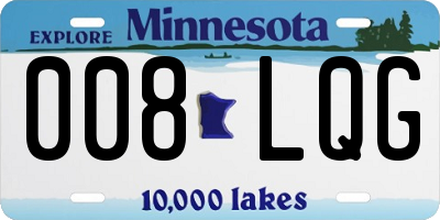 MN license plate 008LQG
