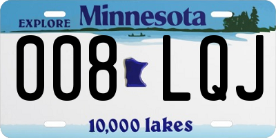 MN license plate 008LQJ